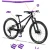 KUbikes 24S Disc Czarno Fioletowy