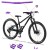 KUbikes 24S Disc Czarno Fioletowy