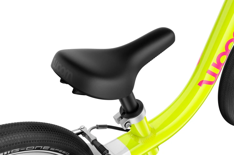 Rower-woom-GO-1-Neon-Lime-siodełko-2.webp